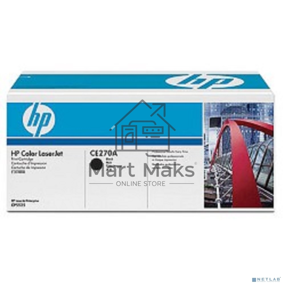 Картридж лазерный HP CE270A черный для Color LaserJet Enterprise CP5525 13500 стр.