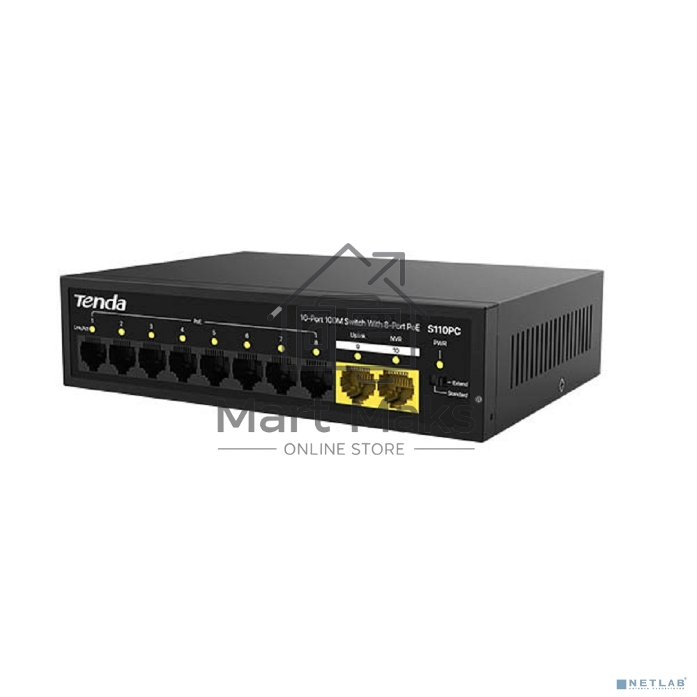 Коммутатор TENDA S110PC 10PORT 10/100M