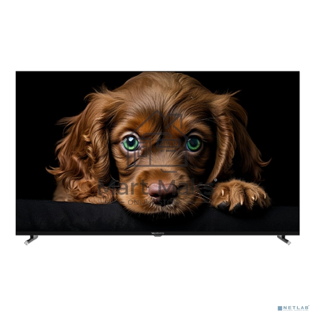 Телевизор Topdevice 50'' TDTV50CQ09U черный QLED UHD 60Hz Google TV 2/16Гб