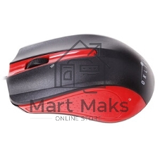 Мышь проводная Oklick 225M черный/красный, 1200 dpi, USB, кнопки - 3