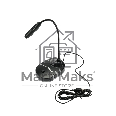 Микрофон настольный конденсаторный Gembird M-05RGB, подсветка RGB, черный