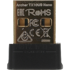 Двухдиапазонный беспроводной нано-USB-адаптер с поддержкой Bluetooth TP-Link Archer TX10UB Nano