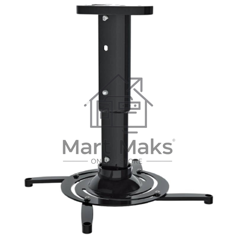 Кронштейн для проектора Cactus CS-VM-PR05M-BK черный макс.10кг настенный и потолочный поворот и наклон
