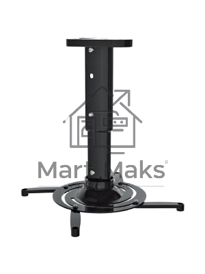 Кронштейн для проектора Cactus CS-VM-PR05M-BK черный макс.10кг настенный и потолочный поворот и наклон