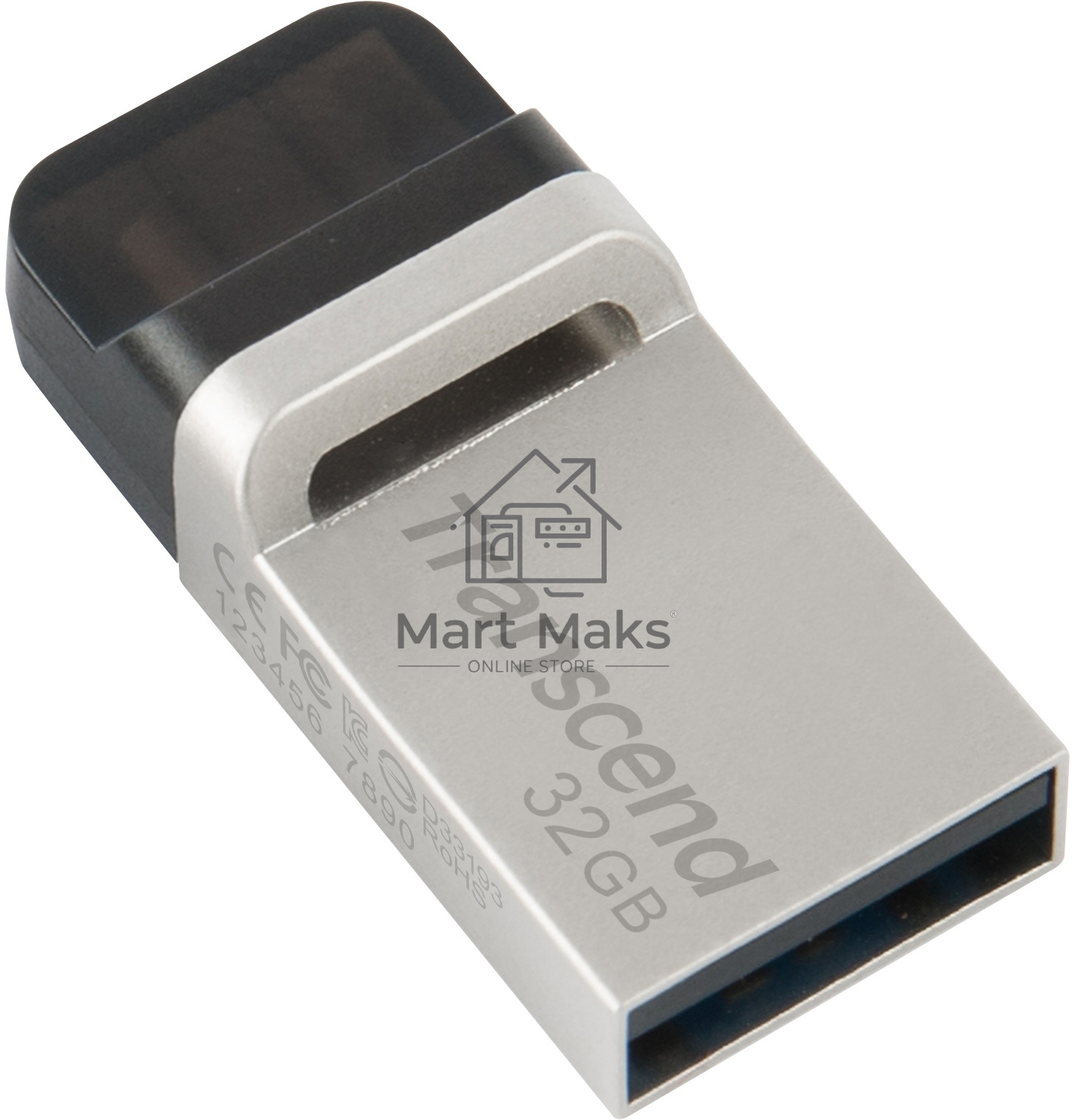 Флешка USB R/W R/W Transcend 32GB JetFlash 880, USB 3.0 OTG,Металл