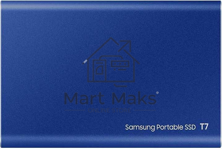 Твердотельный накопитель Samsung SSD 2TB T7, USB Type-C, R/W 1000/1050MB/s, Blue