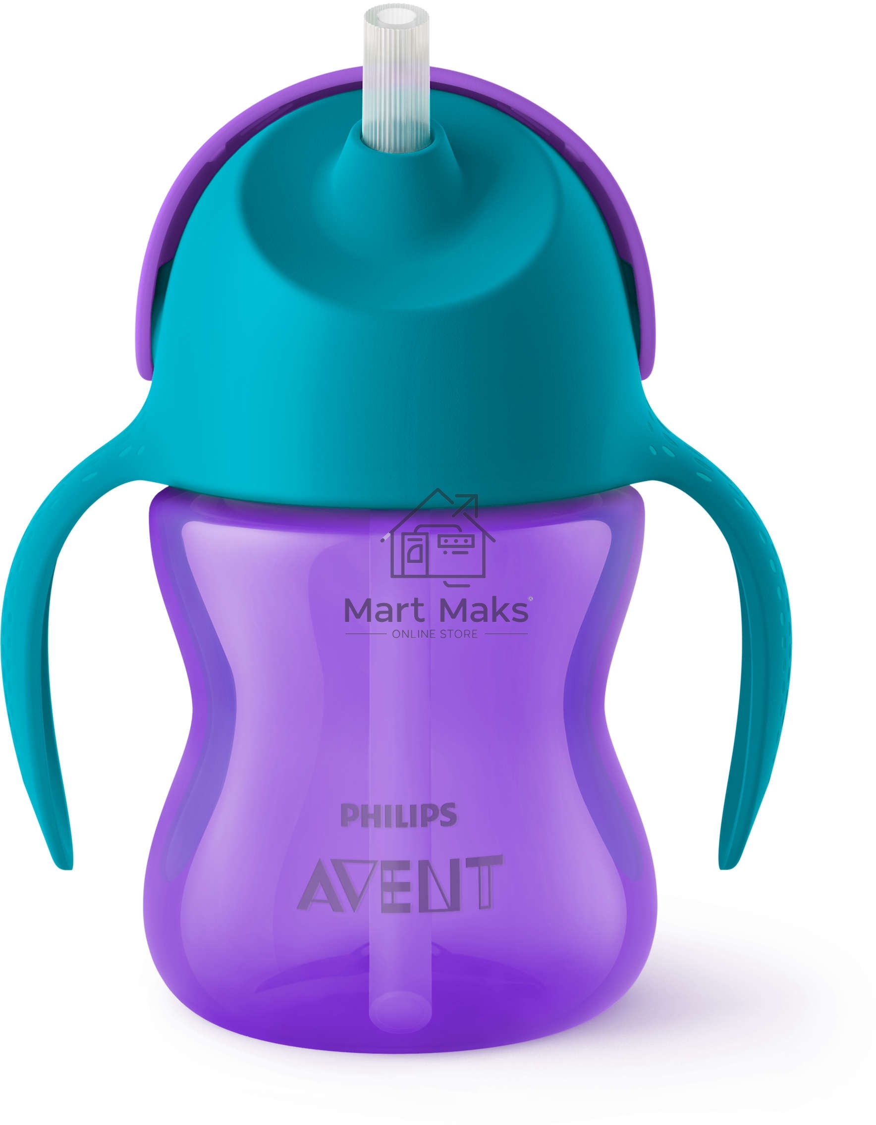 Чашка с трубочкой 200мл, 9 мес+, для девочки Philips SCF796/02