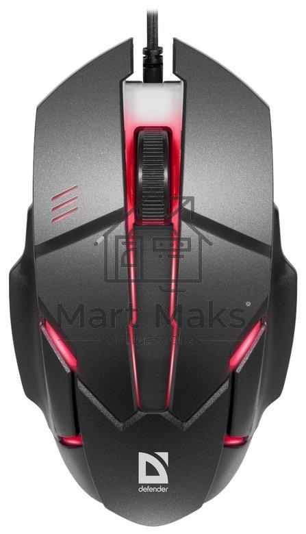 Мышь проводная Defender Host MB-982 черный, 1000 dpi, USB, кнопки - 3
