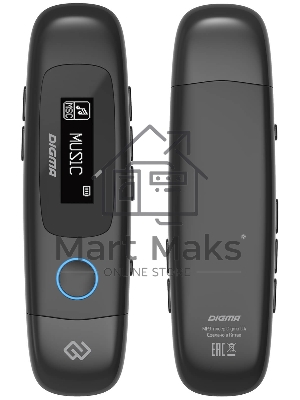 Плеер Flash Digma U4 8Gb черный/0.91