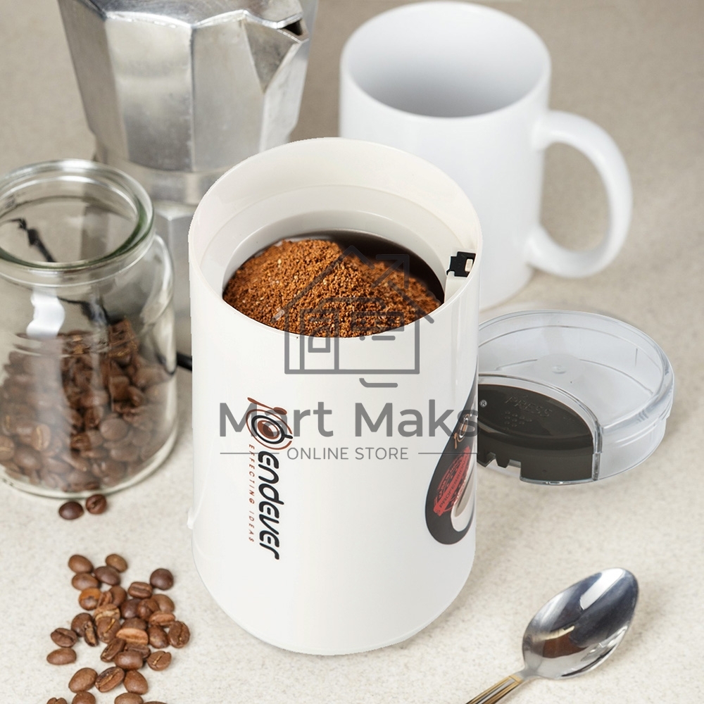 Кофемолка Endever Costa-1053, 250 Вт, 15000 об/мин, вес продукта для помола 100 гр, ABS-пластик, защита от перегрева двигателя