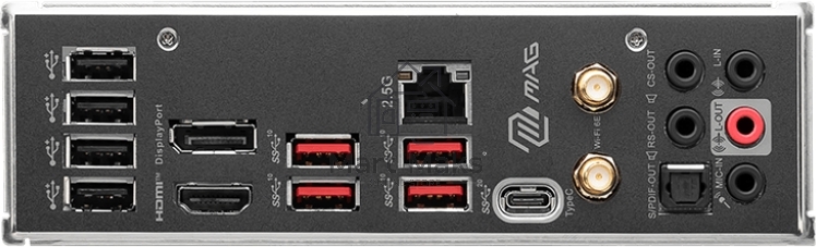 Материнская плата MSI MAG B760 TOMAHAWK WIFI, LGA 1700, Intel B760, 4xDDR5, 4xSATA, 3xM.2, 1xPCI-E 3.0 x4, 1xPCI-E 5.0 x16, 1xHDMI, 1xDP, 1xUSB Type-C, 1x2.5Gb LAN, 4xUSB-A 2.0, 4xUSB-A 3.2 Gen 2, 5x3.5 мм, 7.1, Standard-ATX