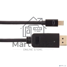 Кабель-переходник Mini DisplayPort M -> DisplayPort M 4K*60 Hz 1,8 м VCOM CG682-1.8M