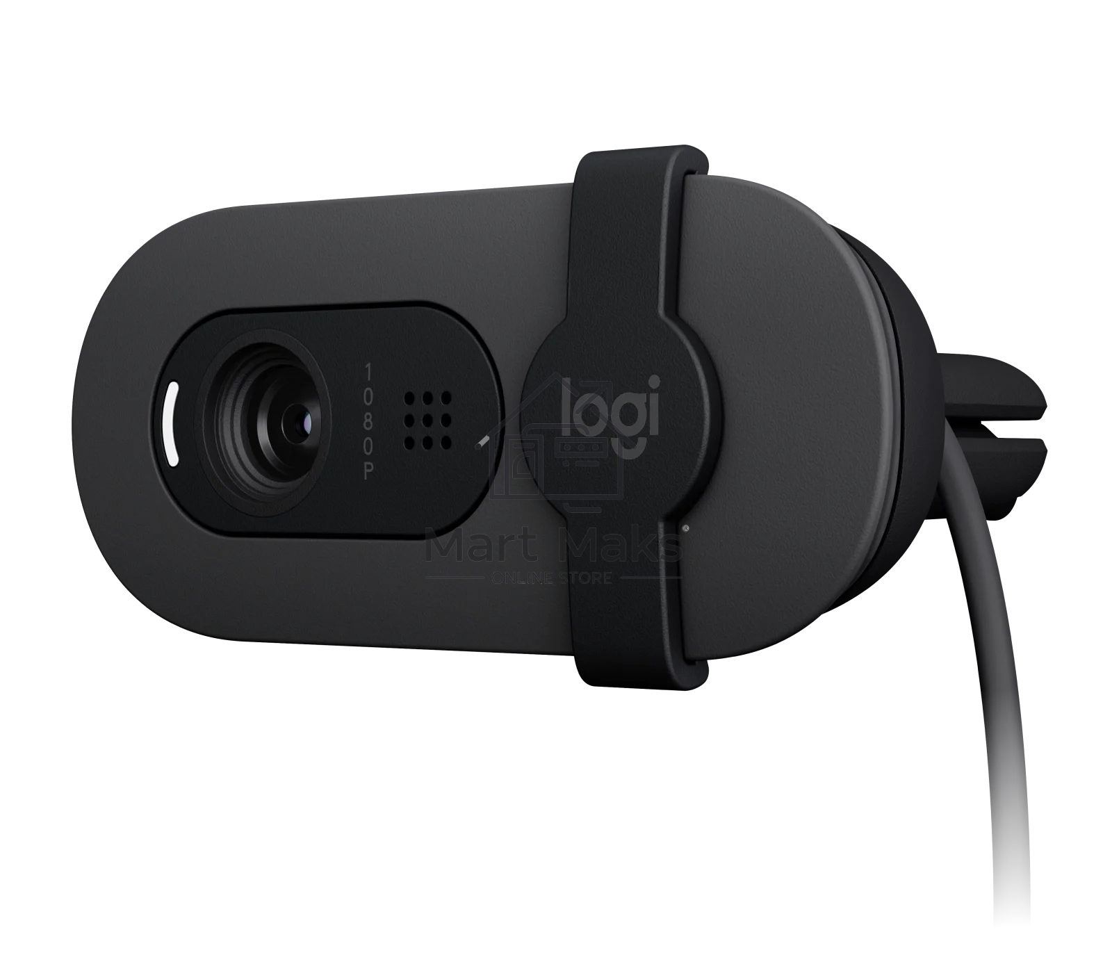 Веб-камера Logitech Webcam Brio 100, 1920x1080, GRAPHITE, защитная шторка, 960-001585