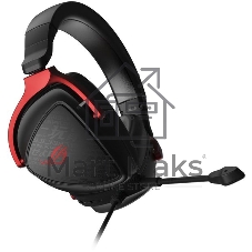Гарнитура ASUS ROG Delta S Core чёрный-красный, проводная, 3.5 мм, съёмный микрофон, совместимость с PlayStation, Xbox