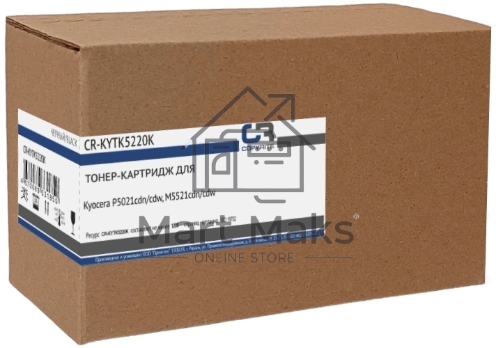 Картридж лазерный CopyRite CR-KYTK5220K TK-5220K черный (1200стр.) для Kyocera P5021cdn/cdw, M5521cdn/cdw