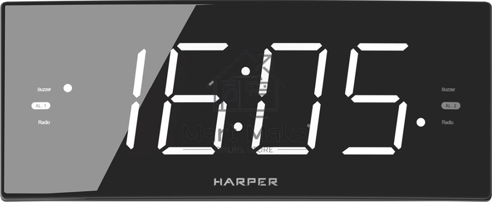 Радиобудильник Harper HCLK-2050 черный