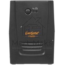 Источник бесперебойного питания ExeGate Power NB-450.LED.AVR.2SH (450VA/270W, LED, AVR, 2*Schuko, батарея 12V 4.5Ah, черный)