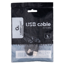 Кабель USB2.0 Pro Cablexpert CCP-mUSB2-AMBM-1M, AM/microBM 5P, 1м, экран, черный, пакет