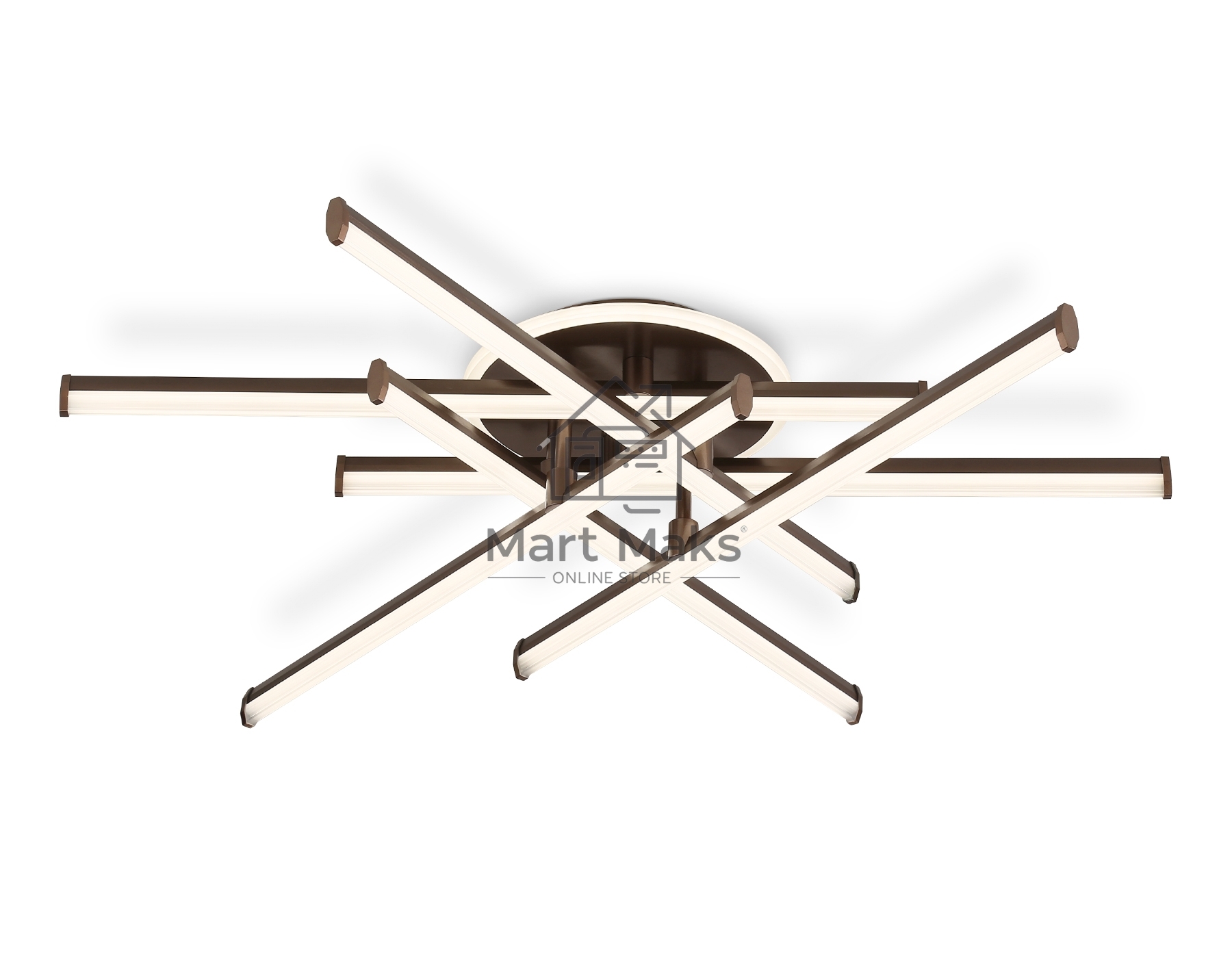 Потолочный светодиодный светильник Ambrella light FL6253 CF кофе 97W 3000K-6400K 805*760*170 (ПДУ ИК)