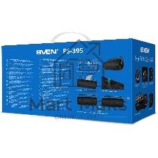 Колонка SVEN АС PS-395, черный (80 Вт, Waterproof (IPx5), TWS, Bluetooth, USB, 4800мА*ч)