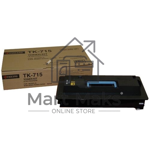 Картридж лазерный Kyocera TK-715 (1T02GR0EU0) черный для KM-3050/4050/5050 34000 стр.