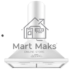 Вытяжка каминная Gefest ВО 1502 белый, 50 см, 600 куб. м/ч, 81 дБ