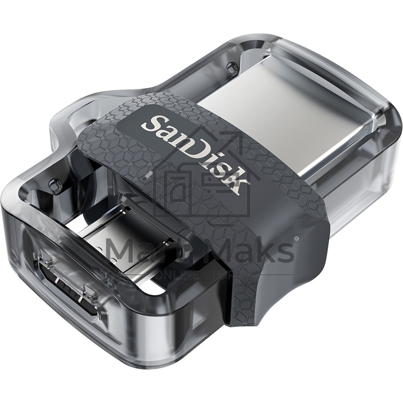 Флешка USB R/W 256GB SanDisk Ultra Android Dual Drive OTG, m3.0/USB 3.0, Black