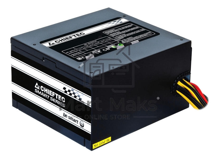 Блок питания Chieftec GPS-500A8, 500Вт, 80 PLUS, 120мм, черный