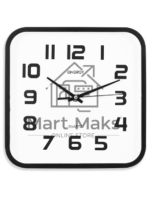 Часы настенные кварцевые Energy модель ЕС-08 квадратные