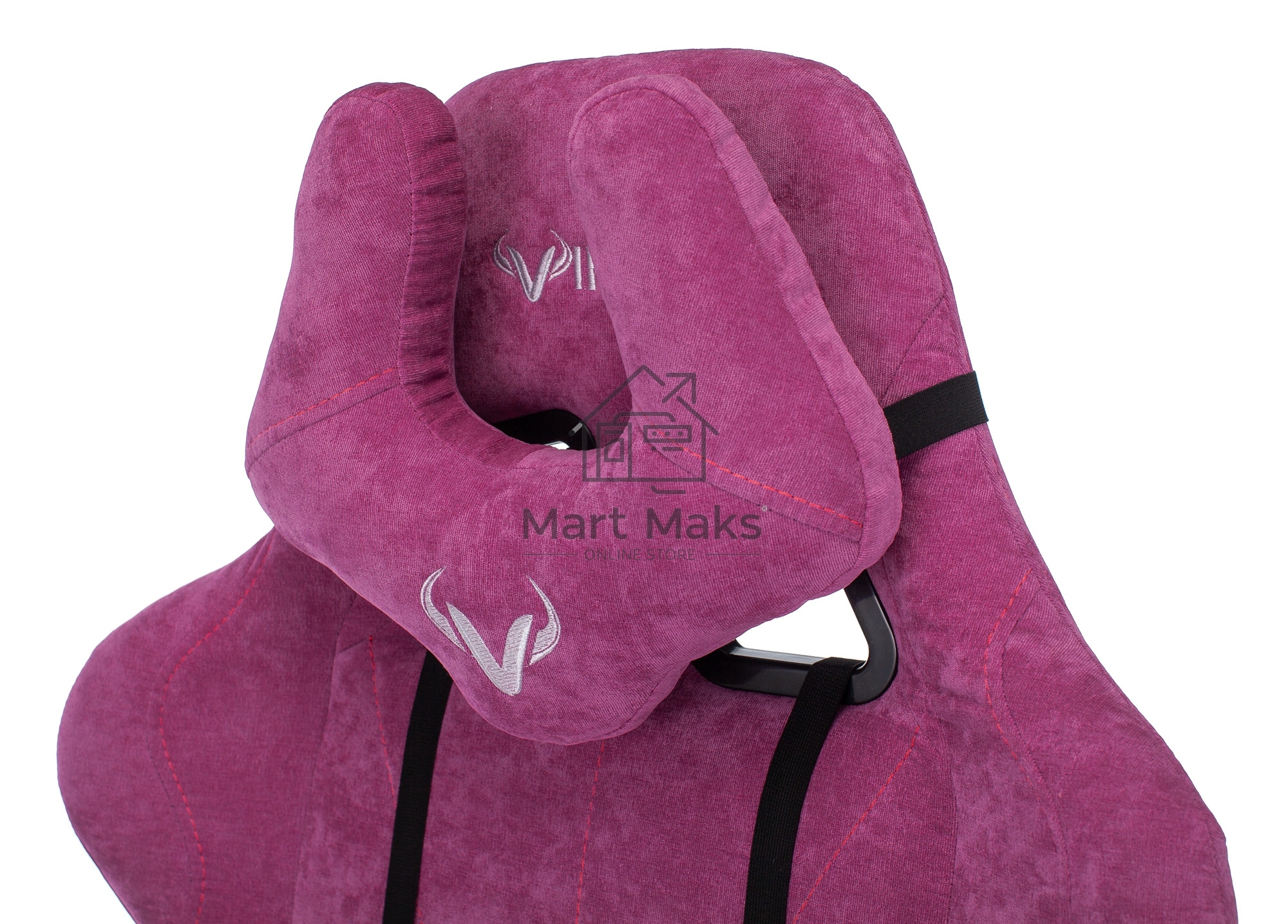 Кресло игровое Бюрократ VIKING KNIGHT LT15 FABRIC малиновый крестовина металл/пластик