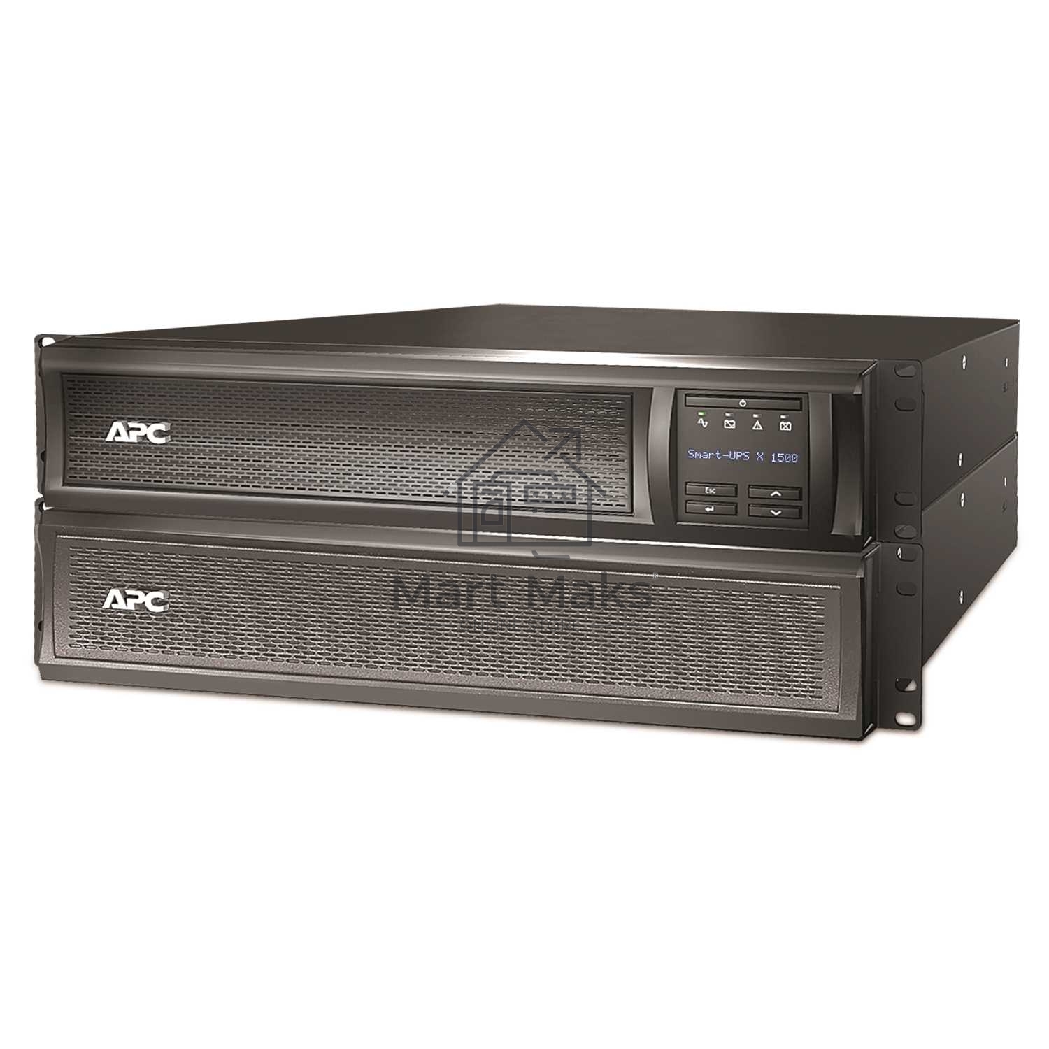 Источник бесперебойного питания APC Smart-UPS X SMX1500RMI2U 1200Вт 1500ВА черный