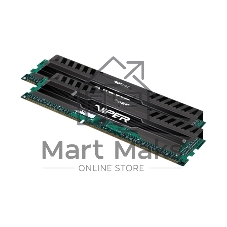 Оперативная память Patriot Viper 3, DDR3, 16GB (2x8 GB), 1600 MHz, CL9, DIMM, радиатор, черный