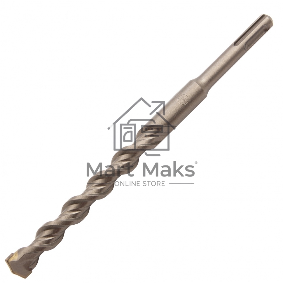 Бур по бетону, двойная спираль, Cobalt W-tip, 16x210 мм, SDS PLUS Denzel