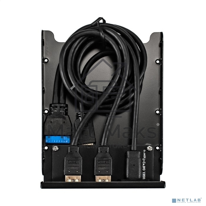Планка USB на переднюю панель ExeGate U3H-616, 3,5