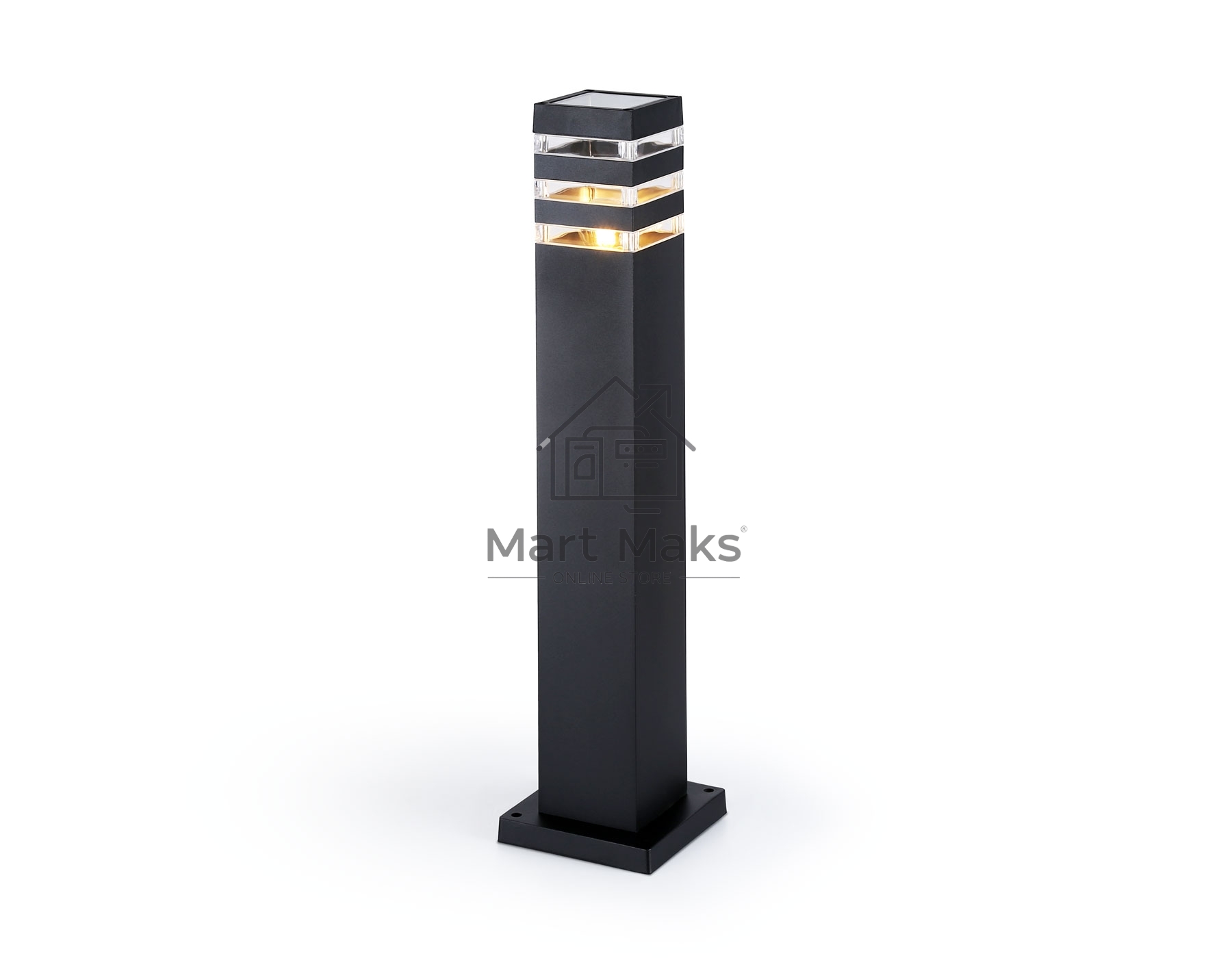 Светильник Ambrella light ST2582 BK/CL черный/прозрачный IP54 E27 max 40W 90*90*630