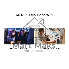 Mercusys MA30H AC1300 Двухдиапазонный Wi-Fi USB-адаптер высокого усиления