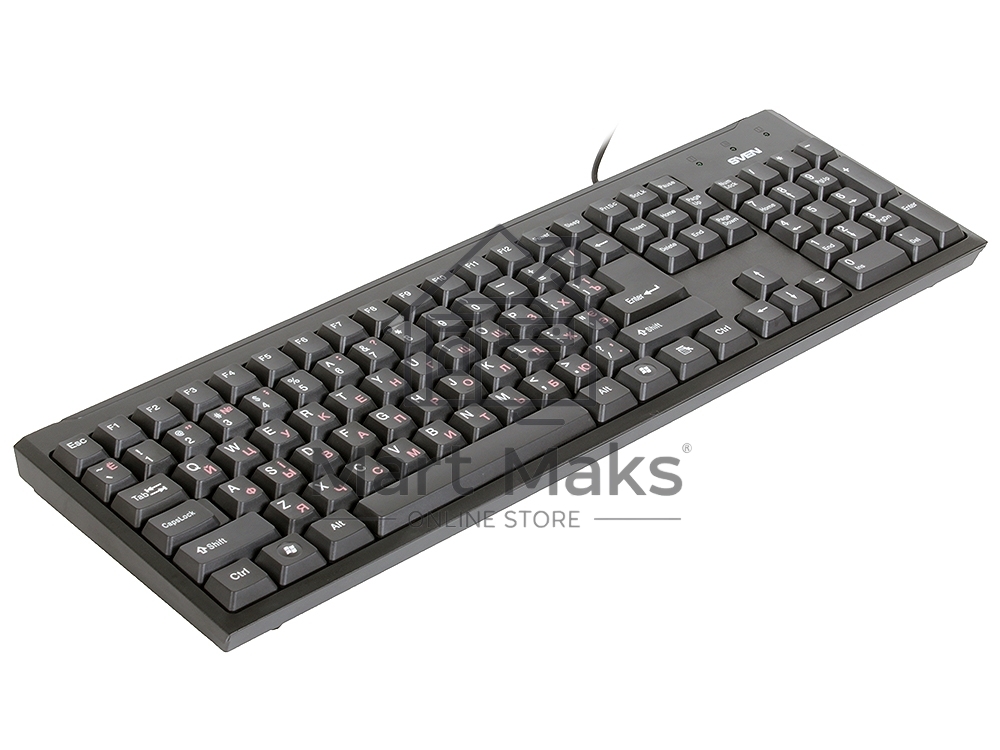 Клавиатура Keyboard SVEN Standard 303 Power USB+PS/2 чёрная SV-03100303PU