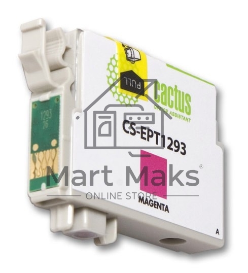 Картридж струйный Cactus CS-EPT1293 (T1293) пурпурный (10 мл) для Epson Stylus Office B42/BX305/BX305F/BX320/BX525/BX625/SX420/SX425