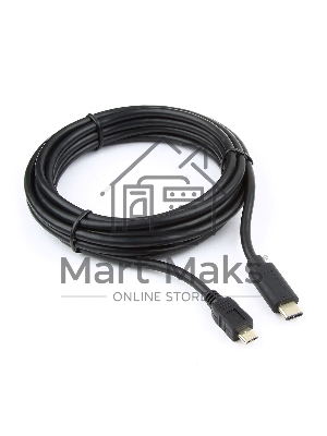 Кабель Cablexpert CCP-USB2-mBMCM-10 USB2.0 microBM/USB3.1TypeC, 3м, 