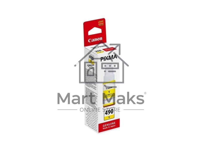Чернила Canon GI-490Y 0666C001 желтый для Canon Pixma G1400/2400/3400 (70мл)