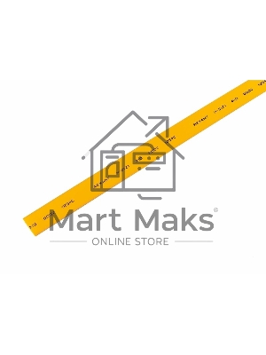 Термоусаживаемая трубка Rexant 10,0/5,0 мм, желтая, упаковка 50 шт. по 1 м