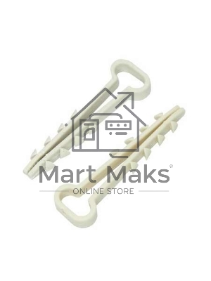 Дюбель-хомут нейлоновый прямоугольный PROconnect 5-10 мм, белый, упаковка 100 шт.