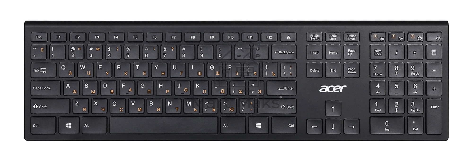 Комплект клавиатура и мышь Acer OKR030 [ZL.KBDEE.005] Combo wilreless USB slim черный