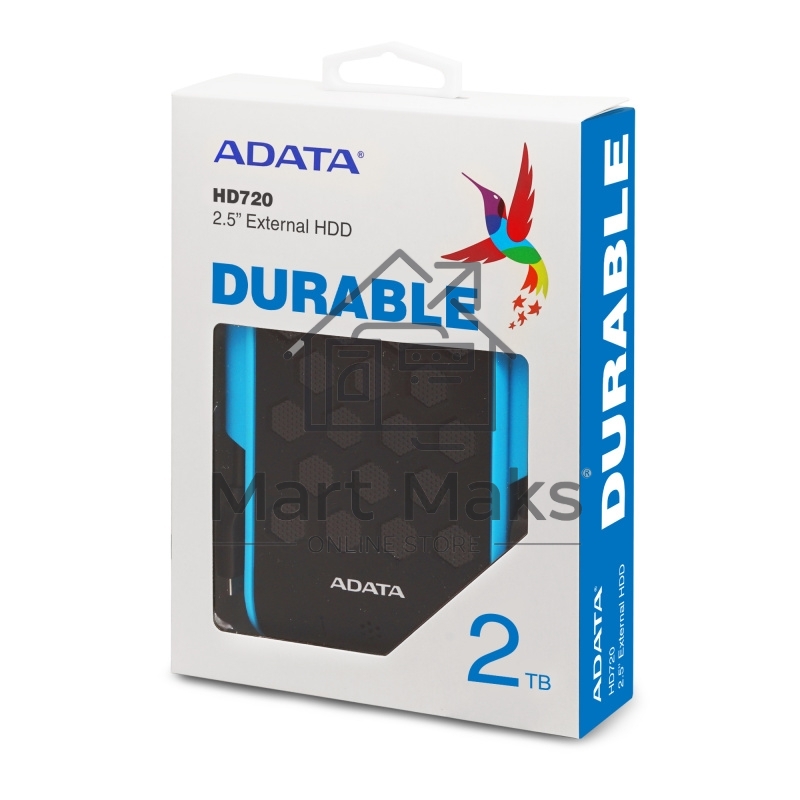 Внешний жесткий диск A-Data USB 3.0 2Tb AHD720-2TU31-CBL HD720 DashDrive Durable (5400rpm) 2.5