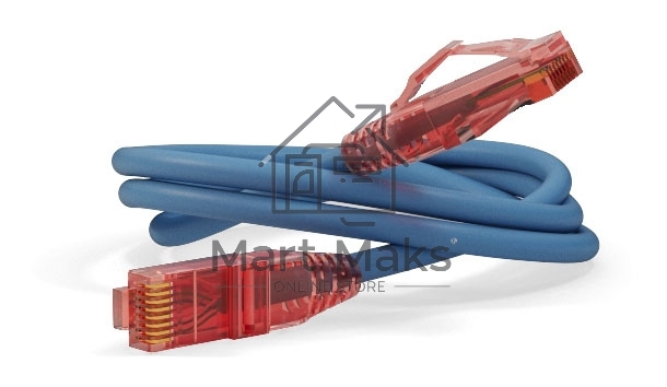 Патч-корд Hyperline U/UTP, Cat.5е, LSZH, 1.5 м, синий PC-LPM-UTP-RJ45-RJ45-C5e-1.5M-LSZH-BL