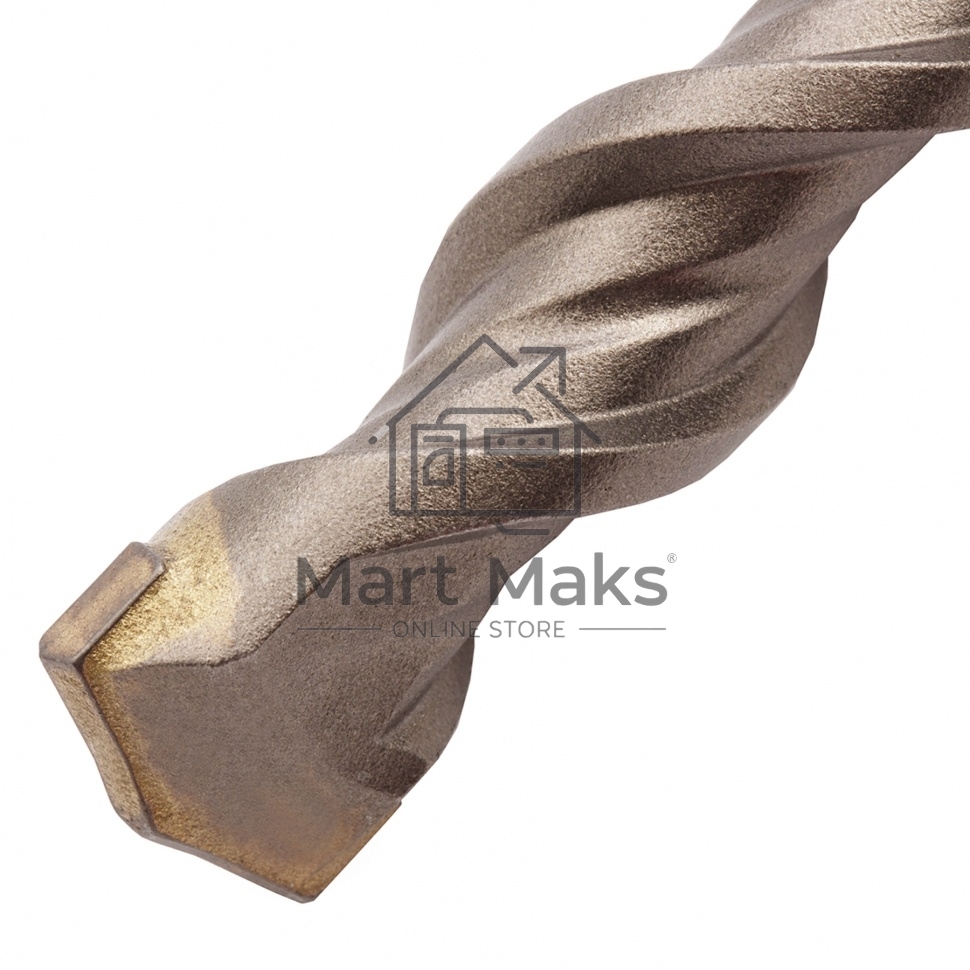 Бур по бетону, двойная спираль, Cobalt W-tip, 16x210 мм, SDS PLUS Denzel