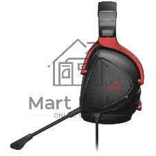Гарнитура ASUS ROG Delta S Core чёрный-красный, проводная, 3.5 мм, съёмный микрофон, совместимость с PlayStation, Xbox