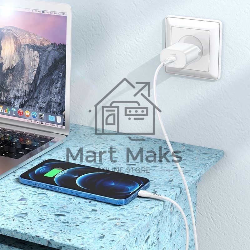 Сетевое зарядное устройство Hoco N22 25W (PD+QC+AFC) USB Type-C универсальное белый