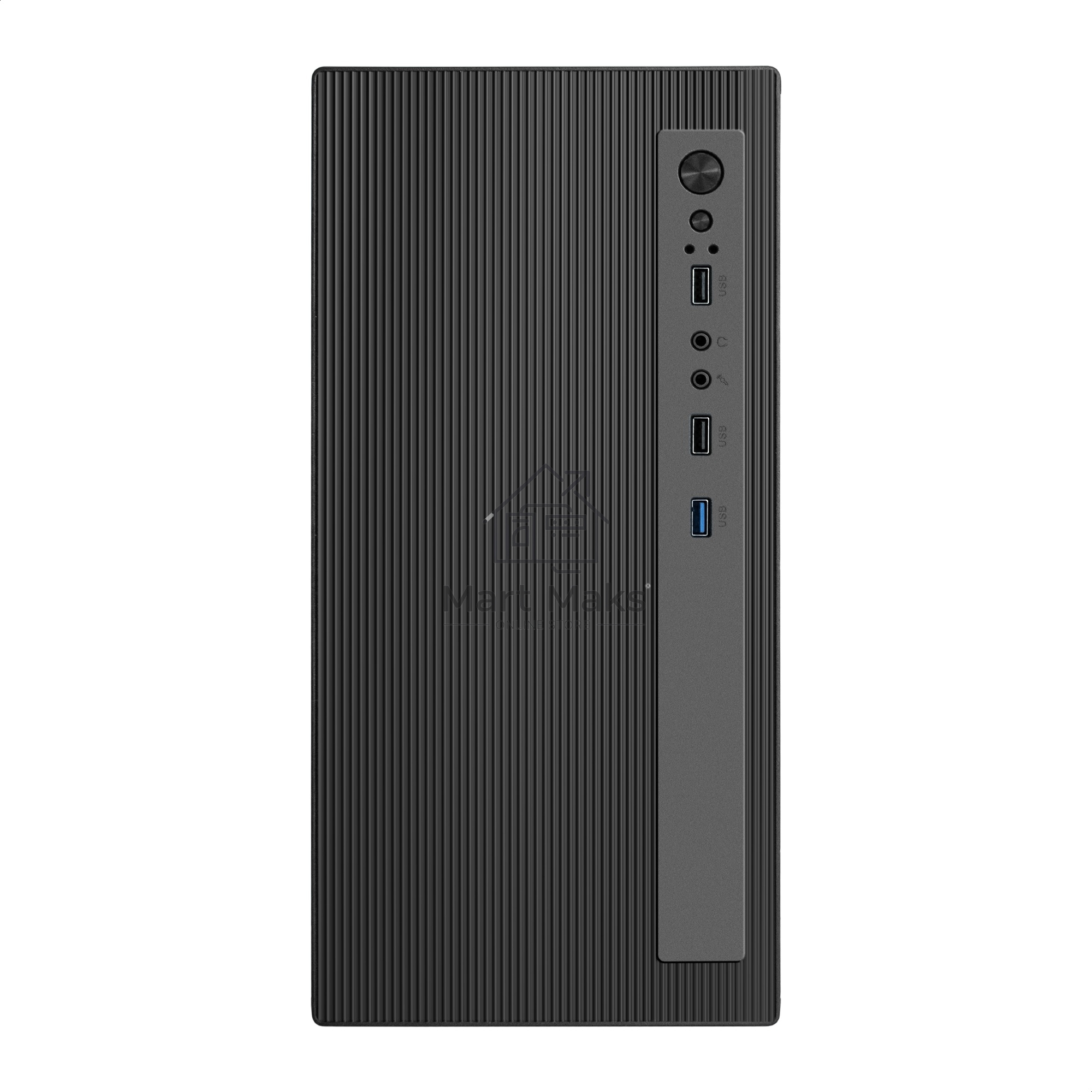 Компьютерный корпус Minitower ExeGate BAA-303MU-AAA450 (mATX, БП AAA450 с вент. 8см, 2*USB+1*USB 3.0, HD Audio, черный)