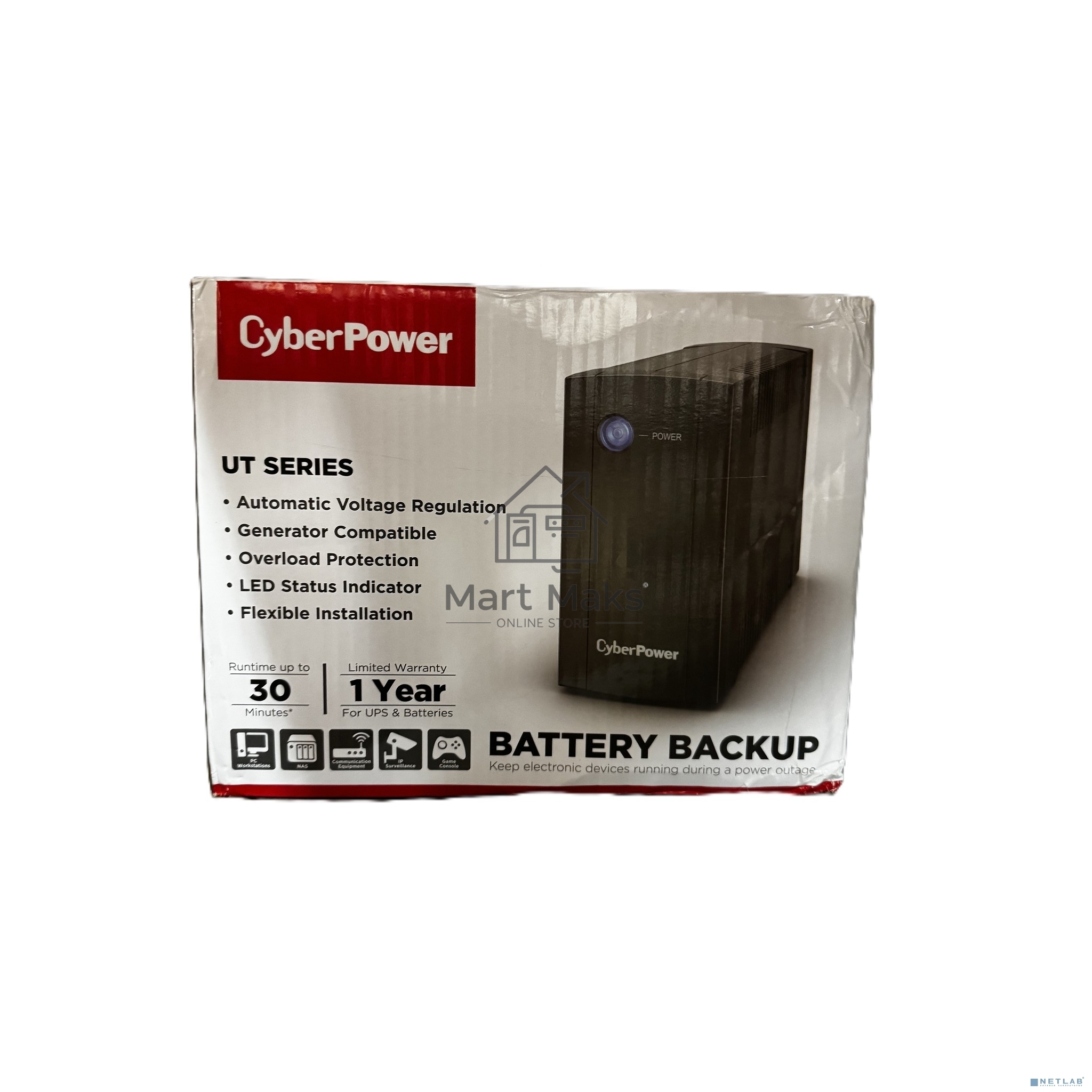 Источник бесперебойного питания CyberPower Line-Interactive UTC850E 850VA/425W (2 EURO)